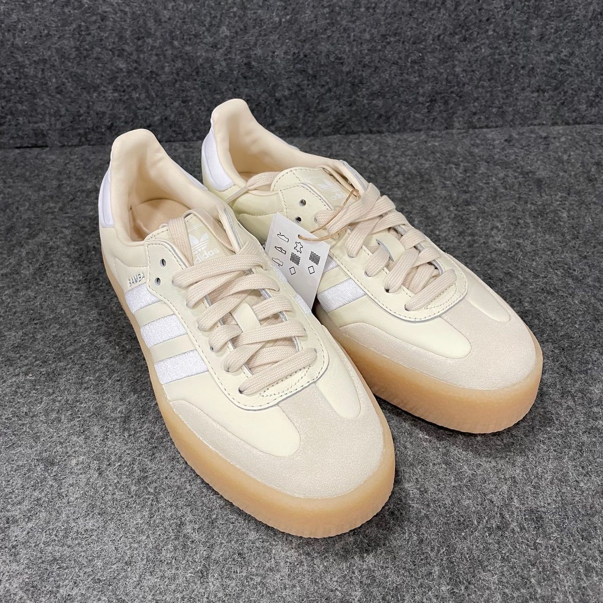 靴 adidas originals SAMBAE W ID0434 24cm Adidas Sambae Wonder White Silver Gum Women's Size 5.5