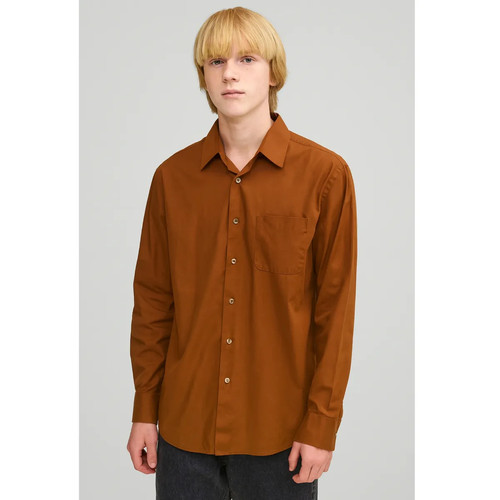 Daniel Ellissa New York Men’s Shirt Button Down, Men’s Brown Dress Shirt - Picture 2 of 9