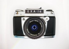 EXA Ia w/ Case Vintage Dresden Camera Meyer-Optik Domiplan 2.8/50 mm