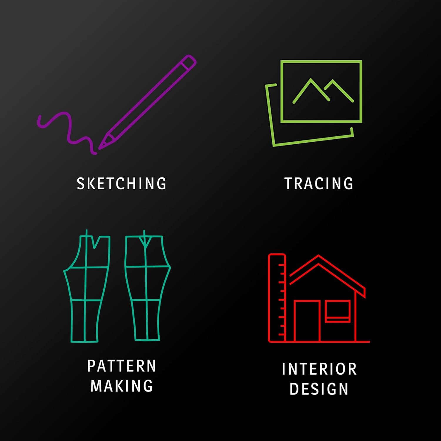 Sketching & Tracing Paper Roll, White, 12 Inches X 50 Yards (2-Pack) - for Drawi