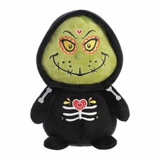 Aurora Dr. Seuss D a De Los Muertos Grinch Plush Stuffed Animal Toy 9" 15290