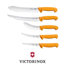Swibo Victorinox 5PCS Butchers Slicing Skinning Boning Professional Meat Knives