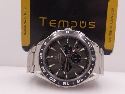 OMEGA SEAMASTER AQUA TERRA GMT CO-AXIAL CHRONO BOX&PAPIERE JAHR 2006 AUTOMAIKUHR