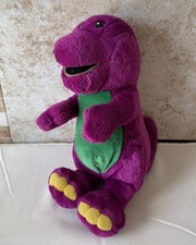 Vintage Barney The Dinosaur Plush 1992 Lyons Group Purple Stuffed Animal Toy