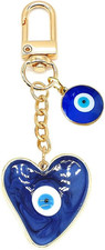 Evil Eye Keychains Good Luck Amulet Protection Charm for Women Men