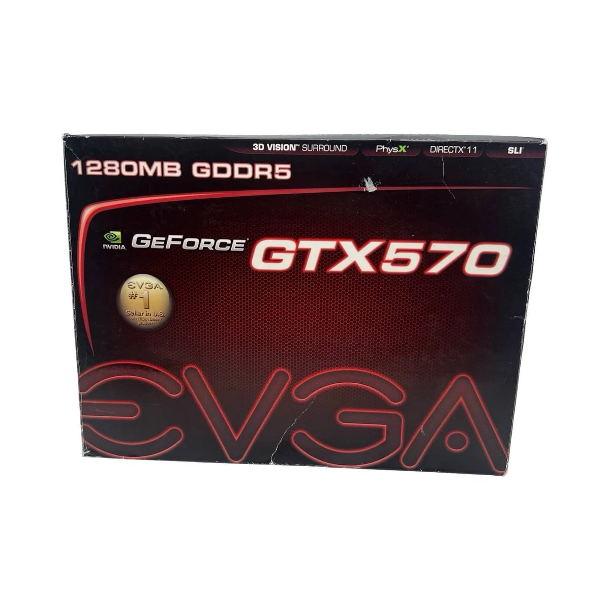 EVGA NVIDIA Gece GTX 570 HD SC 1 GB GDDR5 PCI 2.0 x16 ビデオ 