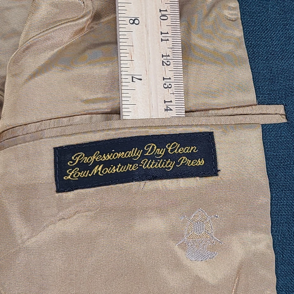Jack Nicklaus Golden Bear Green Blazer Jacket Men 44R Hart Schaffer & Marx - Image 4 of 4