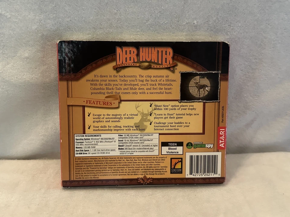 Deer Hunter Legendary Hunting 2003 PC New Sealed  Video Game - Image 2 of 3