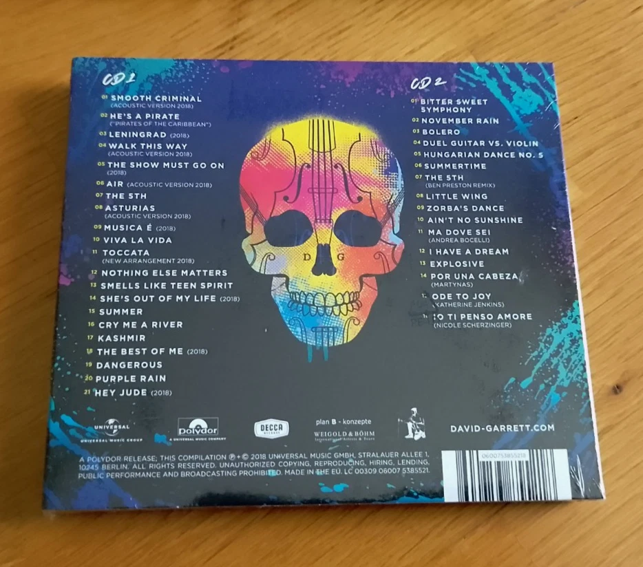 David Garrett - Unlimited (Greatest Hits) "Deluxe Version" 2CD Album - Bild 2 von 2