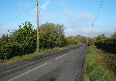 Photo 6x4 Holland Road Cook's Green/TM1818 Looking west near Cooksgreen  c2017