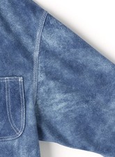 Leather Coverall Jacket - Goat Suede Antique ...