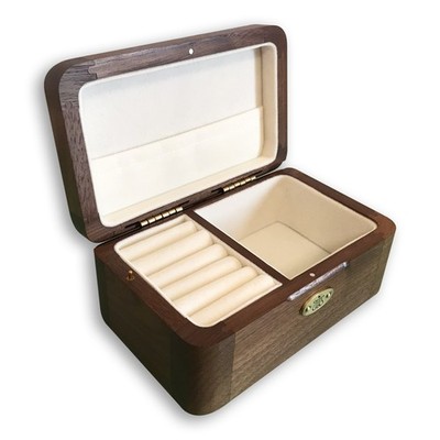 Walnut Large Storage Music Box Jewelry Box with Sankyo Movement(65 Tunes Option)