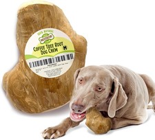 Coffee Tree Root Dog Chew for Medium Dogs - Natural Wood Dental Chewing