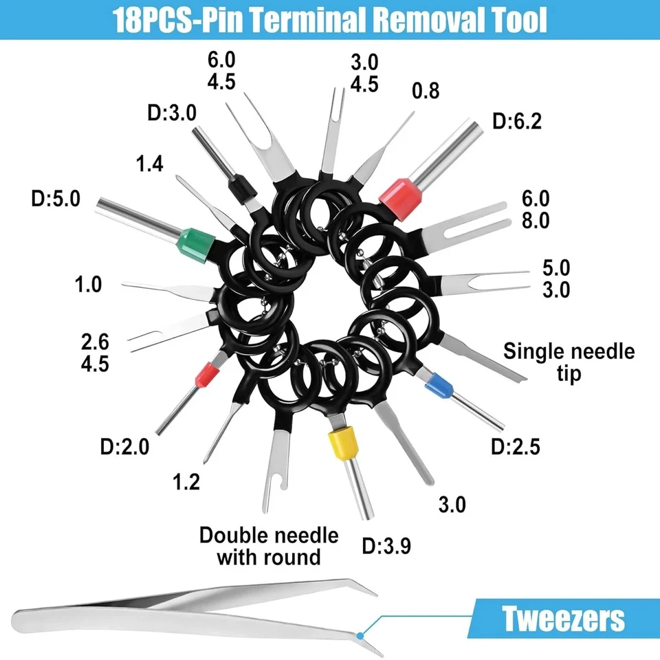 Connector Pins Kit 567Pcs 26 Types - 1/1.5/1.8/2.2/2.8/3.5mm Automotive Terminal - Image 4 of 4