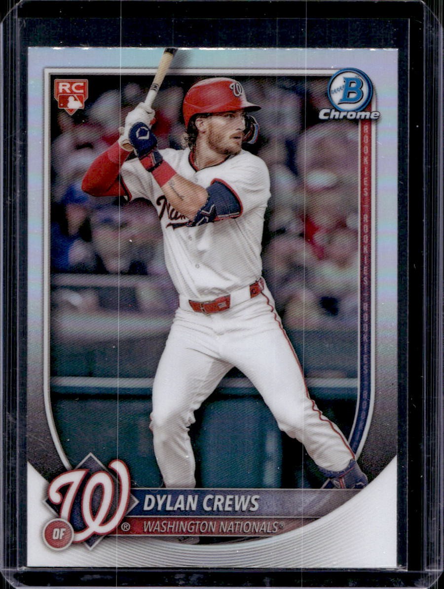 Dylan Crews 2025 Bowman Chrome #42 Red Rookie Logo