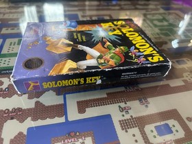 NES Nintendo Solomon's Key CIB sello redondo completo con p&oacute;ster manual probado Tecmo