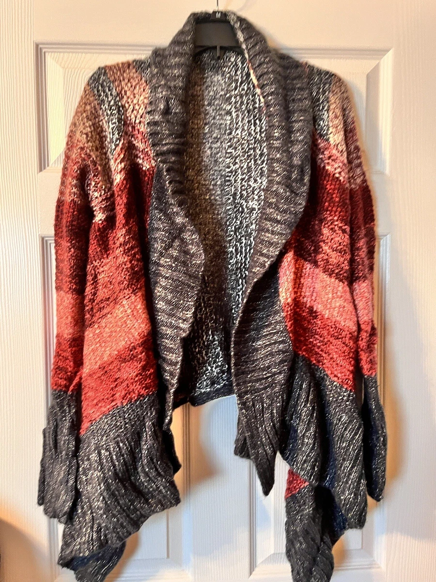 ANA a New Approach Knit Cardigan Sweater Size M eBay