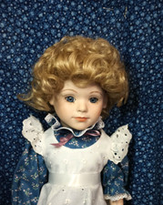Vintage New Global Dolls Wig Curly Modacrylic Baby Lauren 9" 10" 11" 12" cap