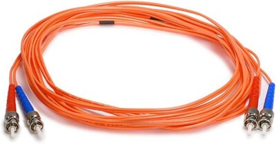 5m OM1 Fiber Optic Cable Orange | ST/ST UL 62.5/125 Type MultiMode Corning  OFNR