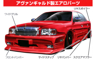 1/24 インフィニティQ45 　アヴァンギャルドジャパン　VIPCAR ABC Rare kit Aoshima 1/24 VIP Car Nissan President model from Japan