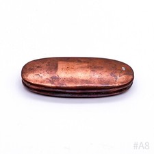 Antikes Kupfer Etui Dose innen verzinkt, handgefertigt (4,5 x 13 cm)