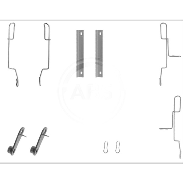 A.B.S. ZubehöRsatz Scheibenbremsbelag Vorne FüR Peugeot 106 II CitroëN AX ZX-image