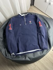 ENGLAND RUGBY JACKET LONG SLEEVE AUDI ORIGINAL VINTAGE SIZE M