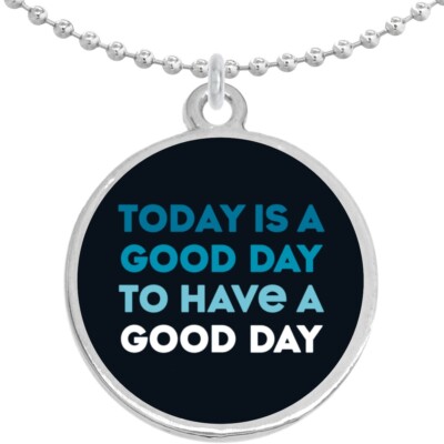 Good Day Round Pendant Necklace Beautiful Fashion Jewelry