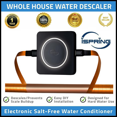 iSpring ED2000 Whole House Electronic Descaler Water Conditioner, Water Softener