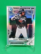 2021 Bowman Chrome Yolbert Sanchez 1st Bowman /499 #BCP-40 Chicago White Sox