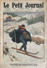 The Small Newspaper 1911 No. 1052 the Factors Of Alps a Ski - Elephant Plowman