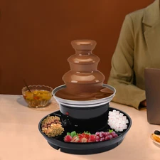 3 Tier Stainless Steel Luxury Cheese Cascading Fondue Chocolate Fountain Machine