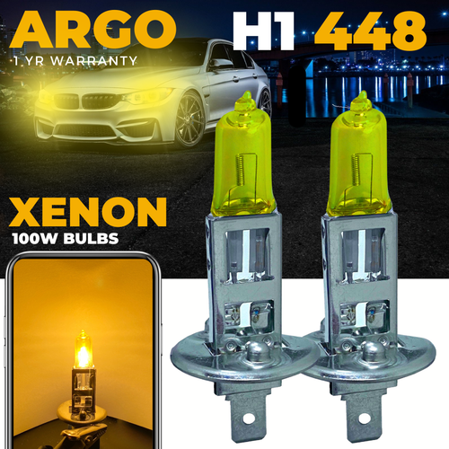 For MG ZS Xenon Yellow 100w Headlight 2001-2005 Main High Beam Light Bulbs 12v - Picture 1 of 11