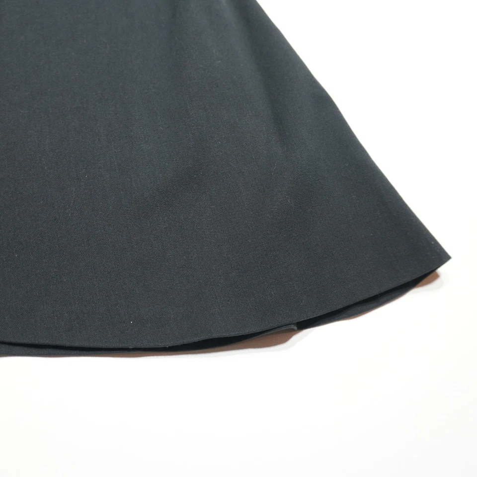 Falda acampanada Chaps Swing para mujer 12 elástica tiro alto 3 botones negra control abdominal Foto 3 de 4