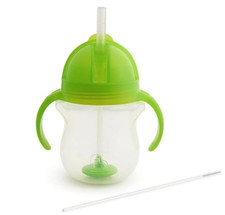 Munchkin Any Angle Click Lock Weighted Flexi Straw Cup 7 oz - Green