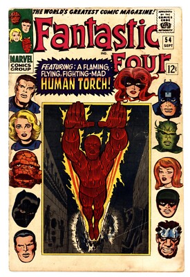 Fantastic Four (Vol. 1) #54 GVG 3.0 1966 3rd App Black Panther Jack Kirby Cover