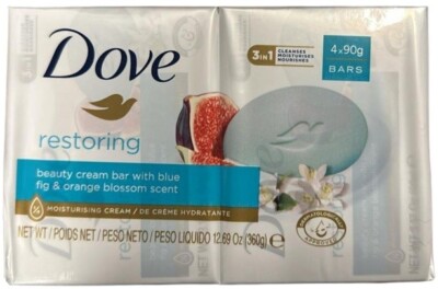 DOVE RESTAURATION BEAUTY CREAM BAR SEIFEN JE 4 X 90 G