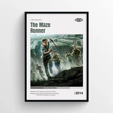 The Maze Runner Movie Poster Print, Wall Art - Unframed