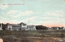 Annapolis MD Maryland Navy Naval Academy Marine Barracks Corps Vtg Postcard B60