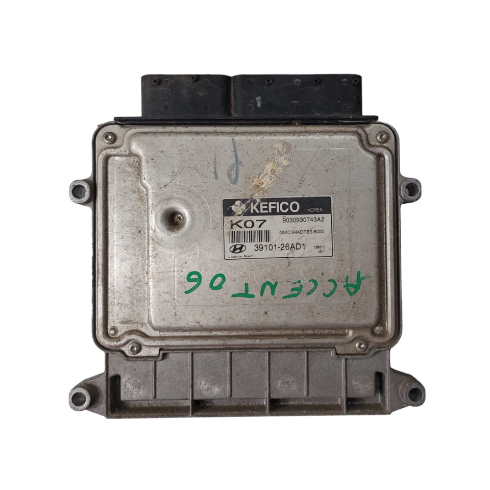 CENTRALINA MOTORE HYUNDAI ACCENT III 2006-09 1.4 BENZINA 71 KW KEFICO 3910126AD1 - Immagine 4 di 4