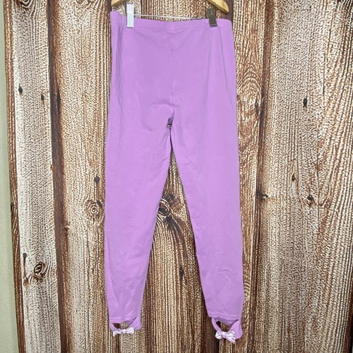 Polo Ralph Lauren Youth Girl’s Size XL (16) Pink Leggings Ankle Bows - Picture 4 of 6
