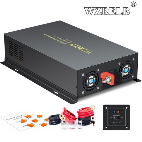 2000W Power Inverter 12V to 230V Reiner Sinus Wechselrichter Remote Control Car - Bild 1 von 6