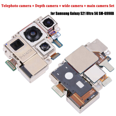 for Samsung Galaxy S21 Ultra 5G SM-G998B Back Facing Camera Module Set