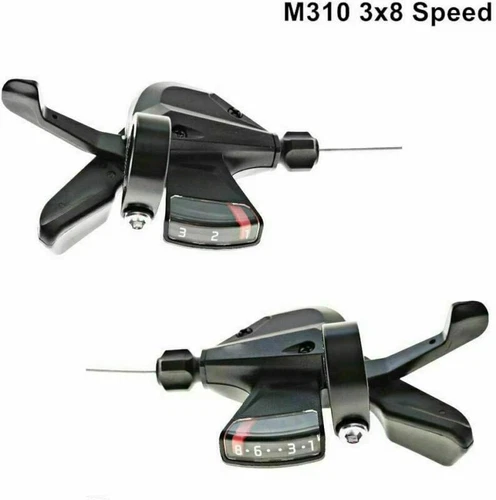 2x Fahrrad Schalthebel Altus MTB SL-M 310 für Shimano 3x8-fach 24Gang Schaltung - Bild 3 von 12
