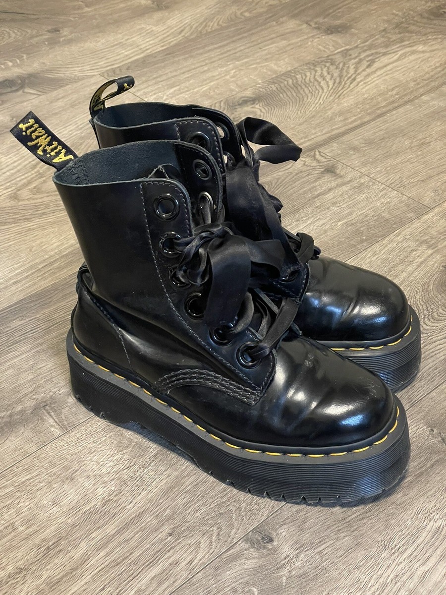 Womens Boots Molly Casual Ankle Platform Leather