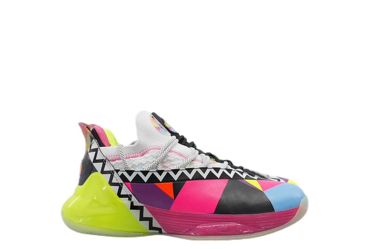 E93323 Mens Peak Tony Parker 7 QS Profiter White Multi Energy Basketball Shoes