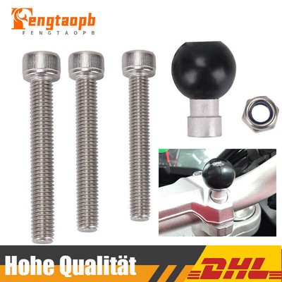 Ram Mount RAM-B-367U Aluminium Motorrad-Lenkerklemmsockel mit M8-Schrauben DHL