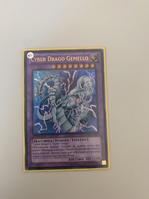 Yugioh - Twin Cyber Dragon ULTRA RARE - SDCR-IT037 1st Edition