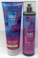 BATH BODY WORKS PARIS AMOUR FRAGRANCE MIST BODY CREAM SET
