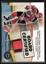 2001-02 Greats of the Game Board Certified Peter Stastny Joe Lewis Arena Relic